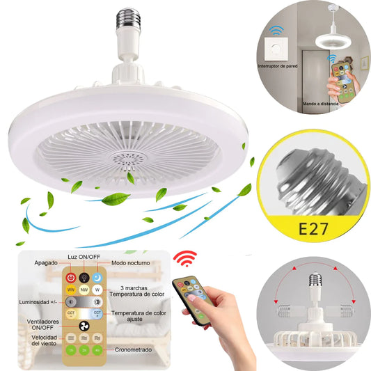FOCO VENTILADOR CON CONTROL REMOTO
