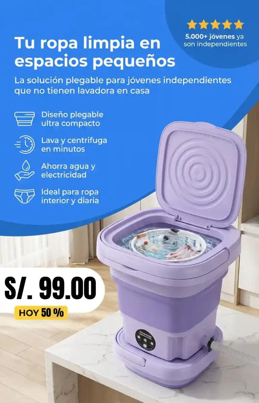 MINI LAVADORA PORTÁTIL PREMIUM